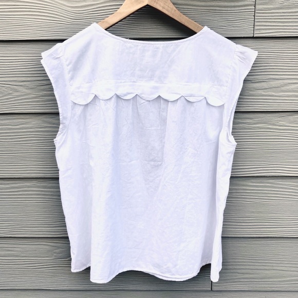 White Blouse Kim Rogers Size L Folklore Embroidered Top - Picture 5 of 13